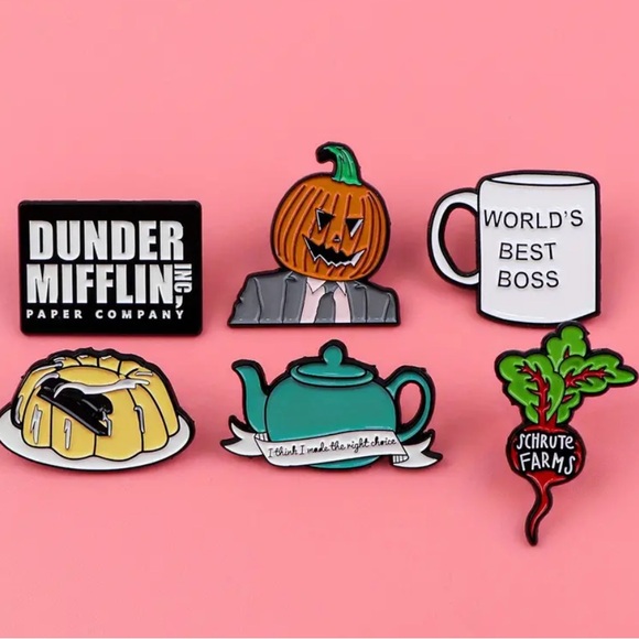 Dunder Mifflin Inc Paper Company Enamel Pen The Office Fanny Pack Pin Backpack - Picture 6 of 9